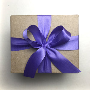 Special Gift Box with Violet Ribbon