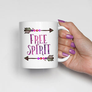 "Free Spirit" with Arrows Mug