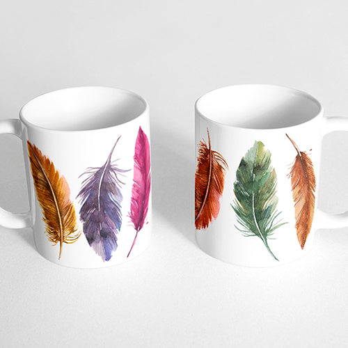 Colorful Feathers Bohemian Mug