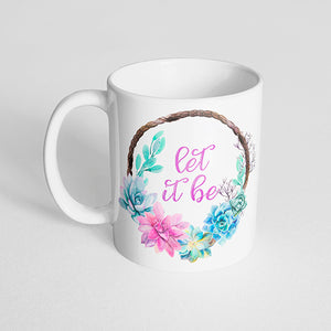 "Let it be" Succulent Mug