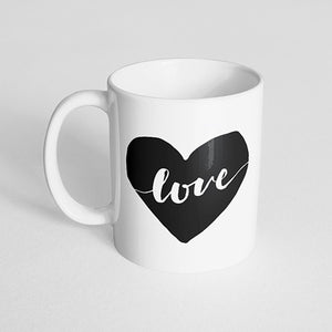 "Love" with Heart Mug
