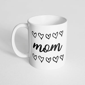 "Mom" hearts Mug