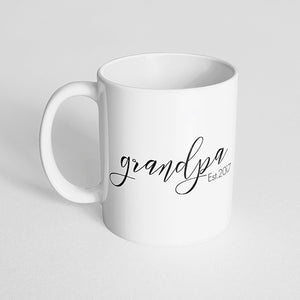 "Grandpa Est. 2017" Mug