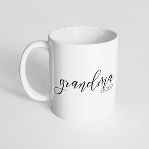 "Grandma Est. 2017" Mug