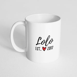 "Lolo Est. 2017" Mug