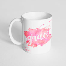 Your Name with a Watercolor Splatter Design on a Classic White Mug- Version 4