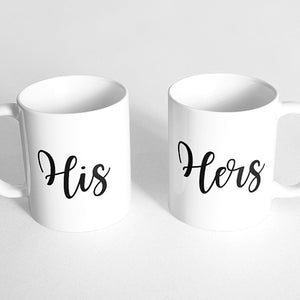 "His" and "Hers" Couple Mugs
