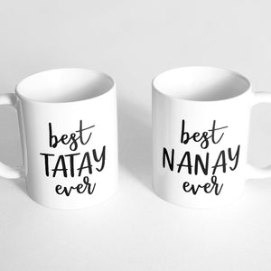 "Best Tatay Ever" and "Best Nanay Ever" Couple Mugs
