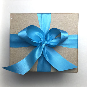 Special Gift Box with Aqua Blue Ribbon