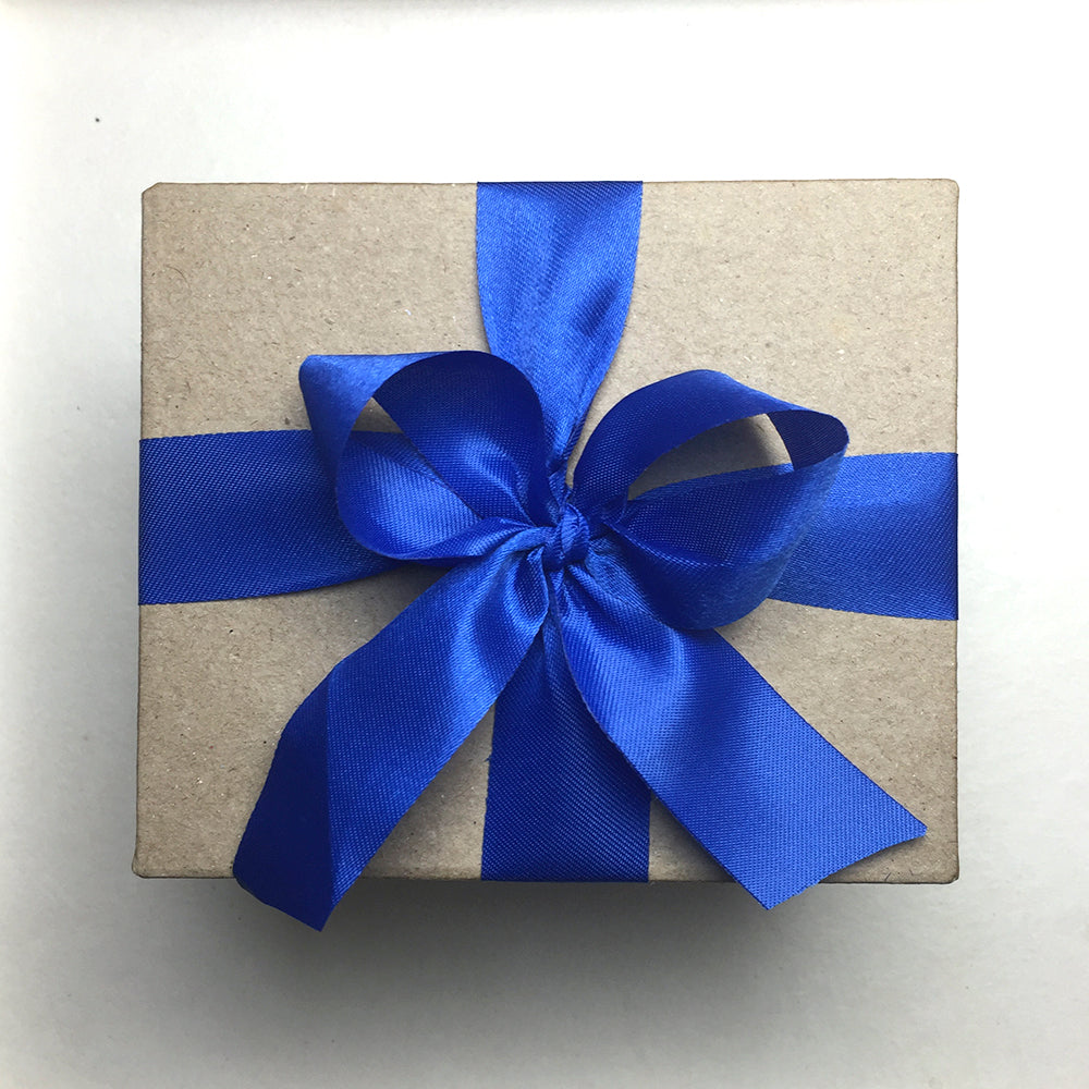 Special Gift Box with Royal Blue Ribbon