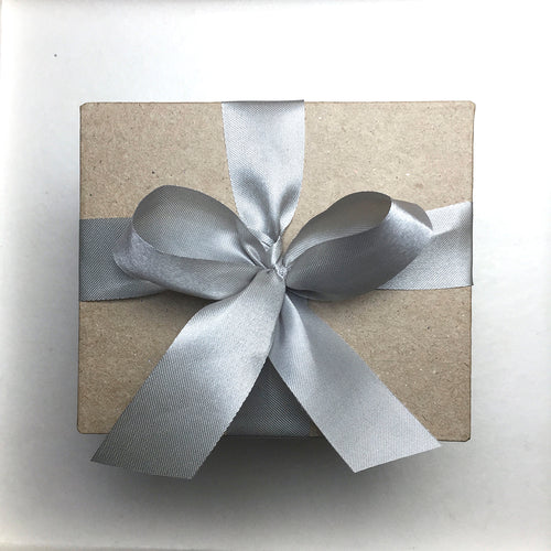 Special Gift Box with Silver Ribbon